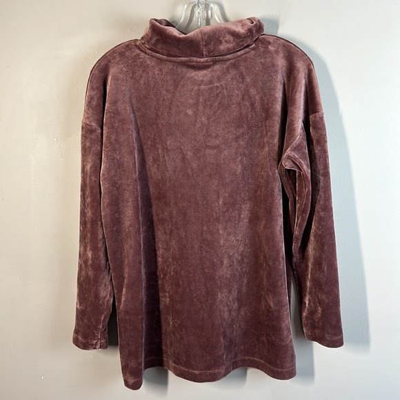 J.Jill Pure Jill Cowl Neck Stretch Velour Tunic Sweater Size S - Picture 5 of 13